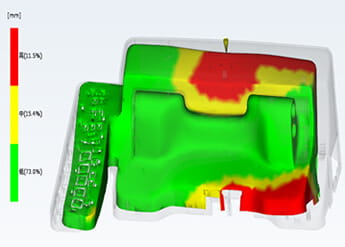 3次元解析の事例 変形後形状
